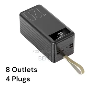 Mge 120,000mah 66w Fast Charging Powerbank | 8 Outlets