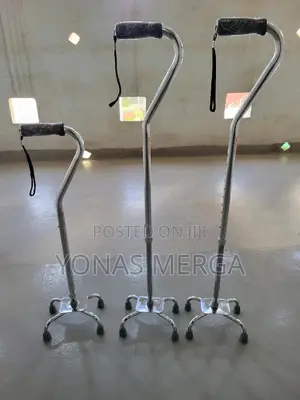 Photo - Walking Cane፯先walking Aid With 4 Supporting Feet at the Base