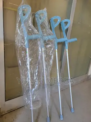 Photo - 1pair Aluminum Forearm Crutches፴片provides Support for Elbow