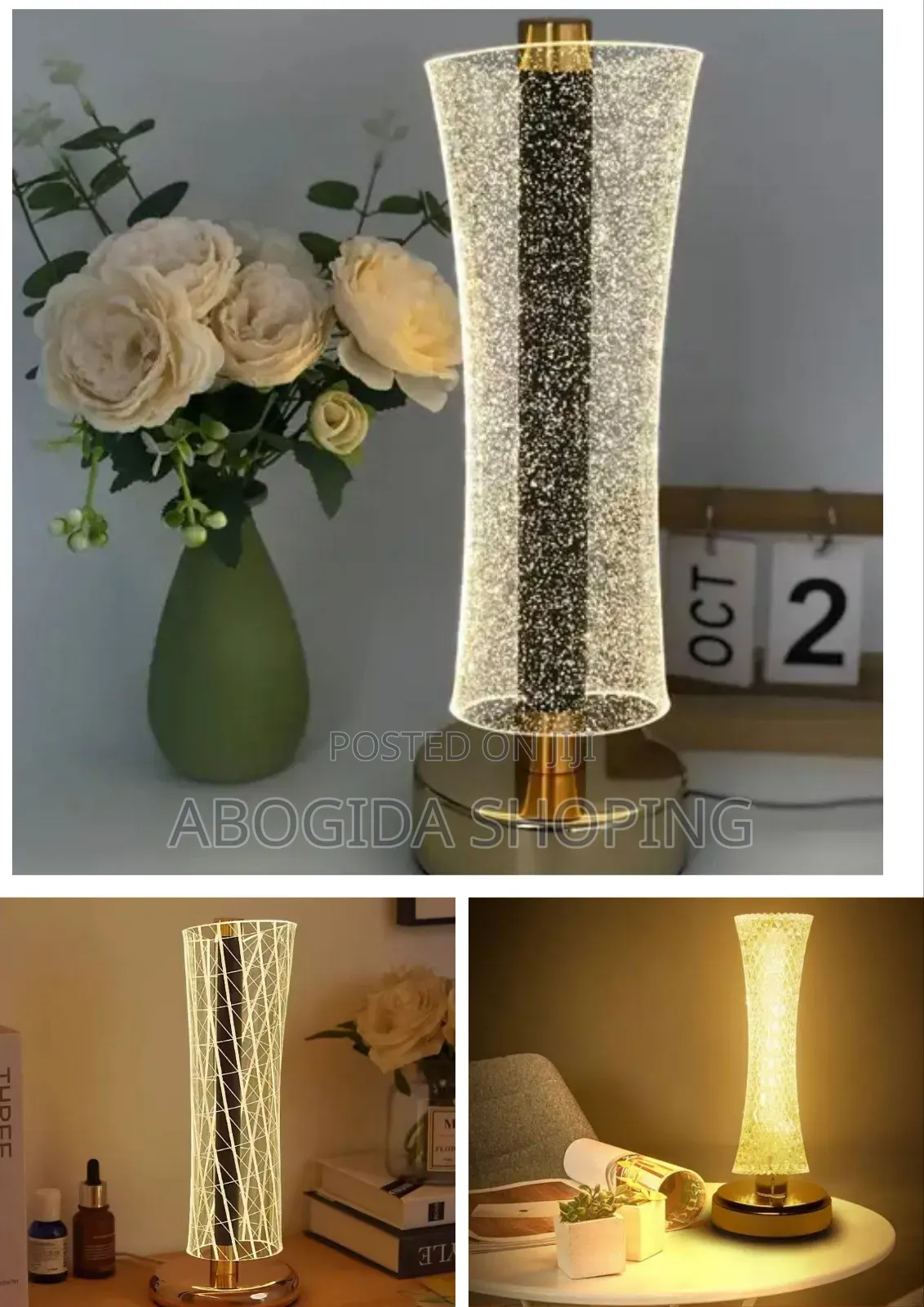 LED Crystal Night Lamp