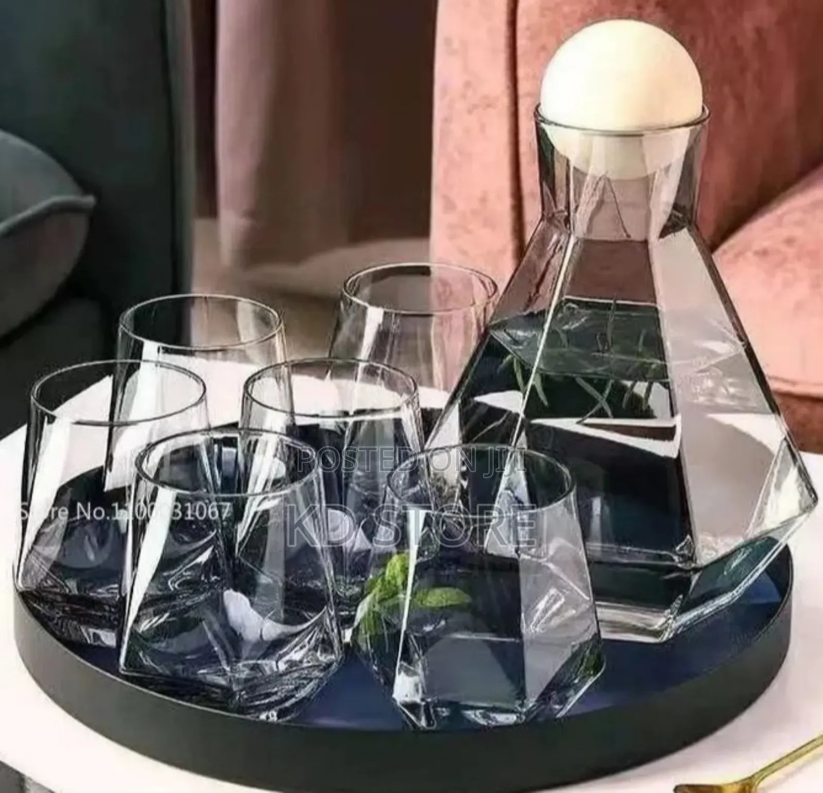 Nordic Geometric Crystal Glasswares