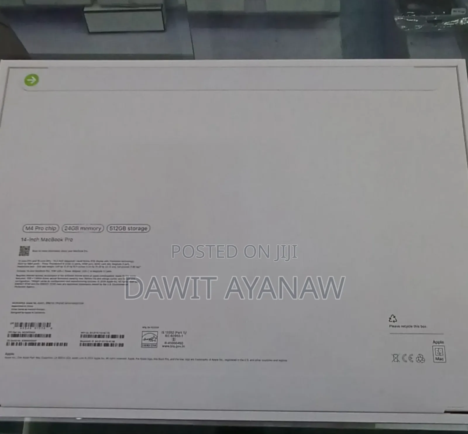 New Apple MacBook Pro 2024 M4 Max 14-Inch 16GB Apple M4 Pro SSD 512GB