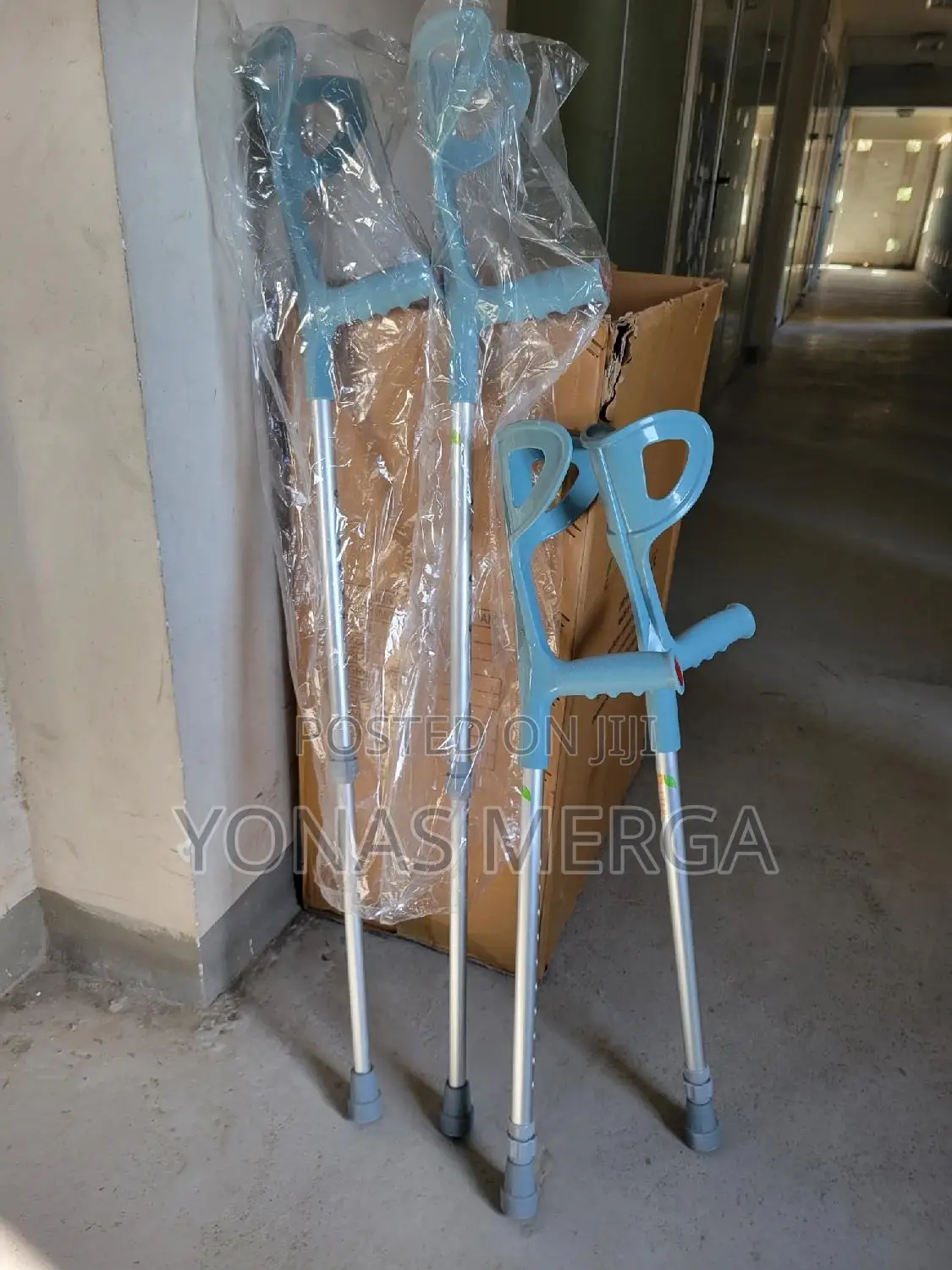 Elbow Crutches፺walking Stick With፪ Hospital Double Aluminum