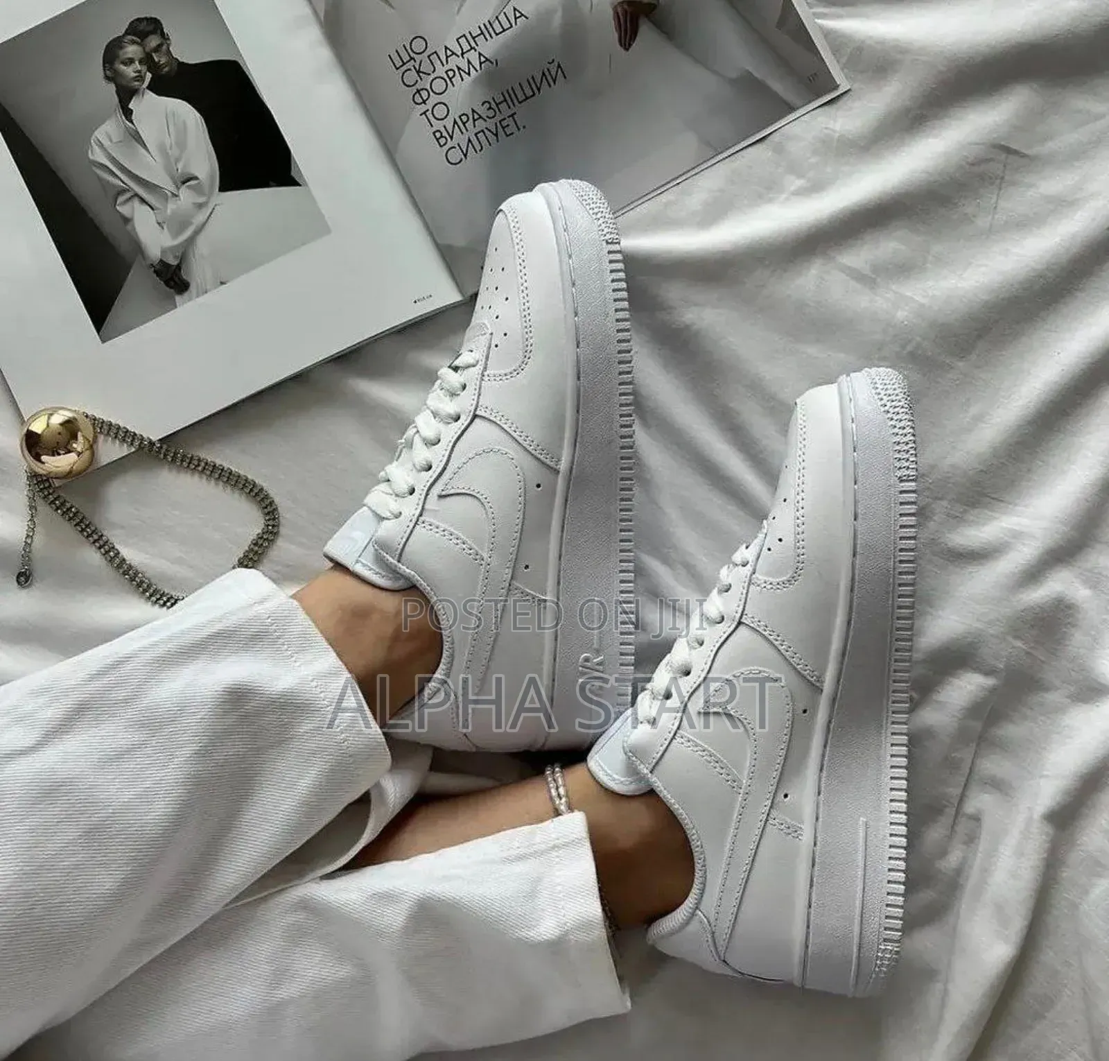 Nike #Air Force 1 "#Triple White" #Low Shoes for Woman's