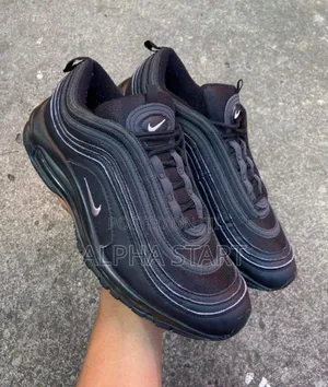 Nike Air #Max '97 "#Triple Black" Sneaker Shoes for Men's