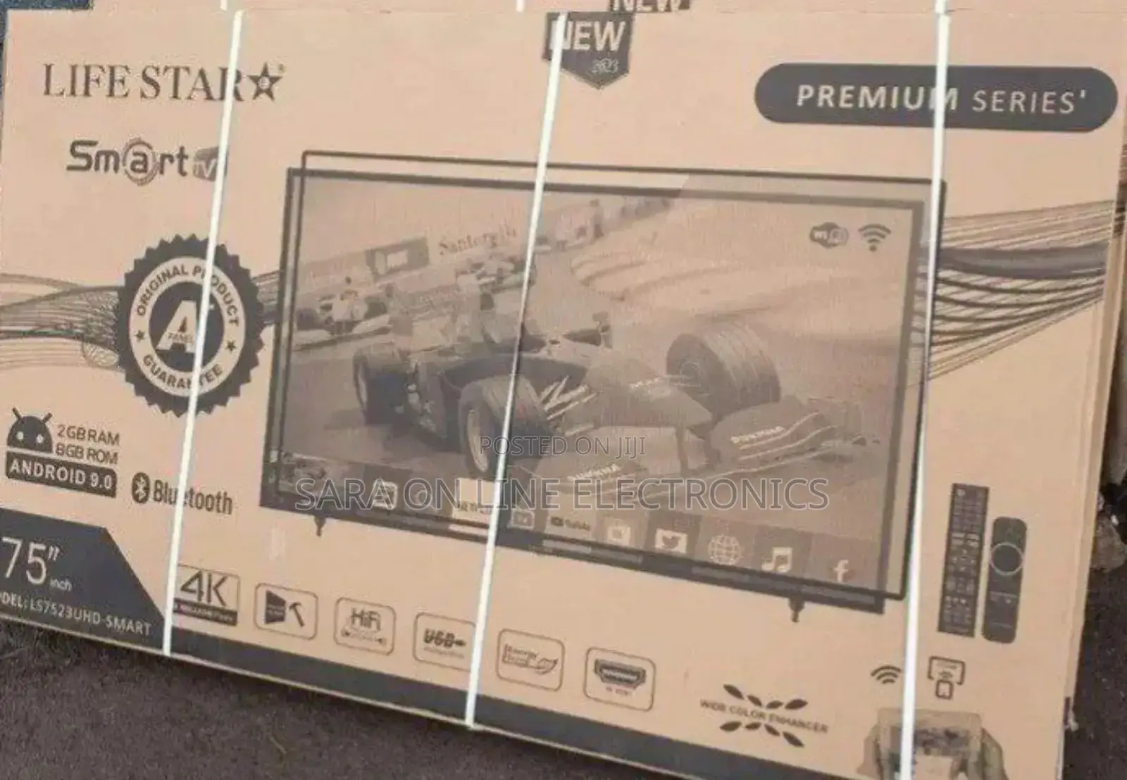 LIFE STAR 75" Smart Android TV – 10-Year Warranty |