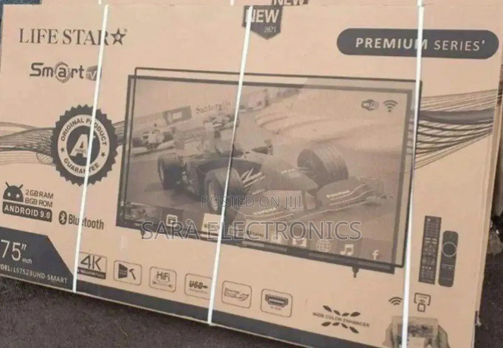 LIFE STAR 75" Smart Android TV – 10-Year Warranty |