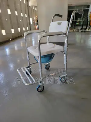 Photo - Toilet Chair Portable Toilet፶૱Pedal Extra Wide Commode Chair