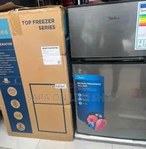 Photo - Midea 135 L Mini☆Double-Door☆ Refrigerator – Top Freezer