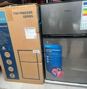 Midea 135 L Mini☆Double-Door☆ Refrigerator – Top Freezer