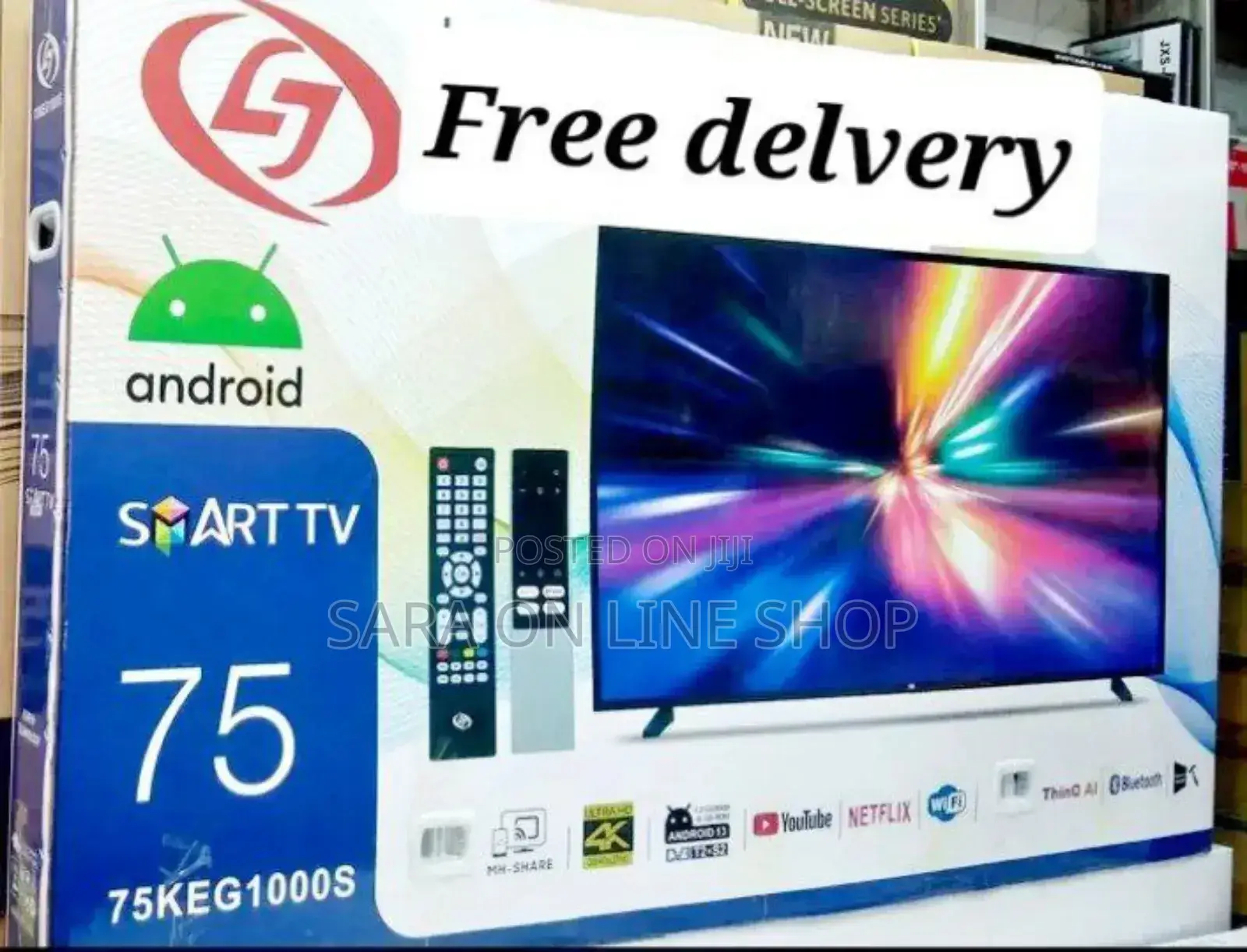 Lj 75" Smart Android Tv – 10-Year Warranty Price 95,500