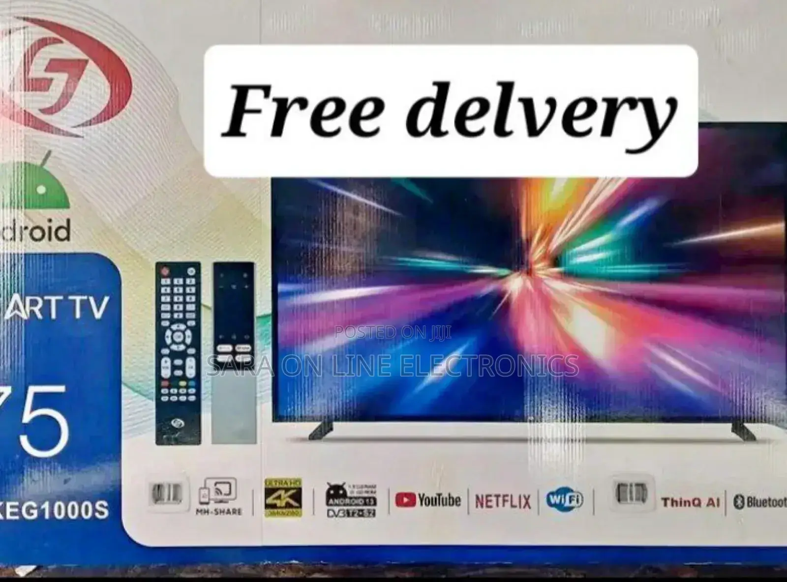 Lj 75" Smart Android Tv – 10-Year Warranty Price 95,500
