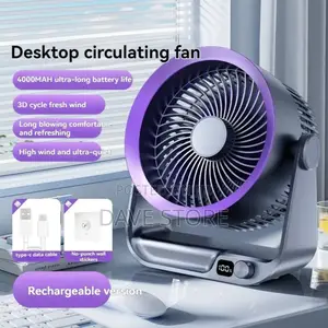 USB Rechargeable Desktop Fan