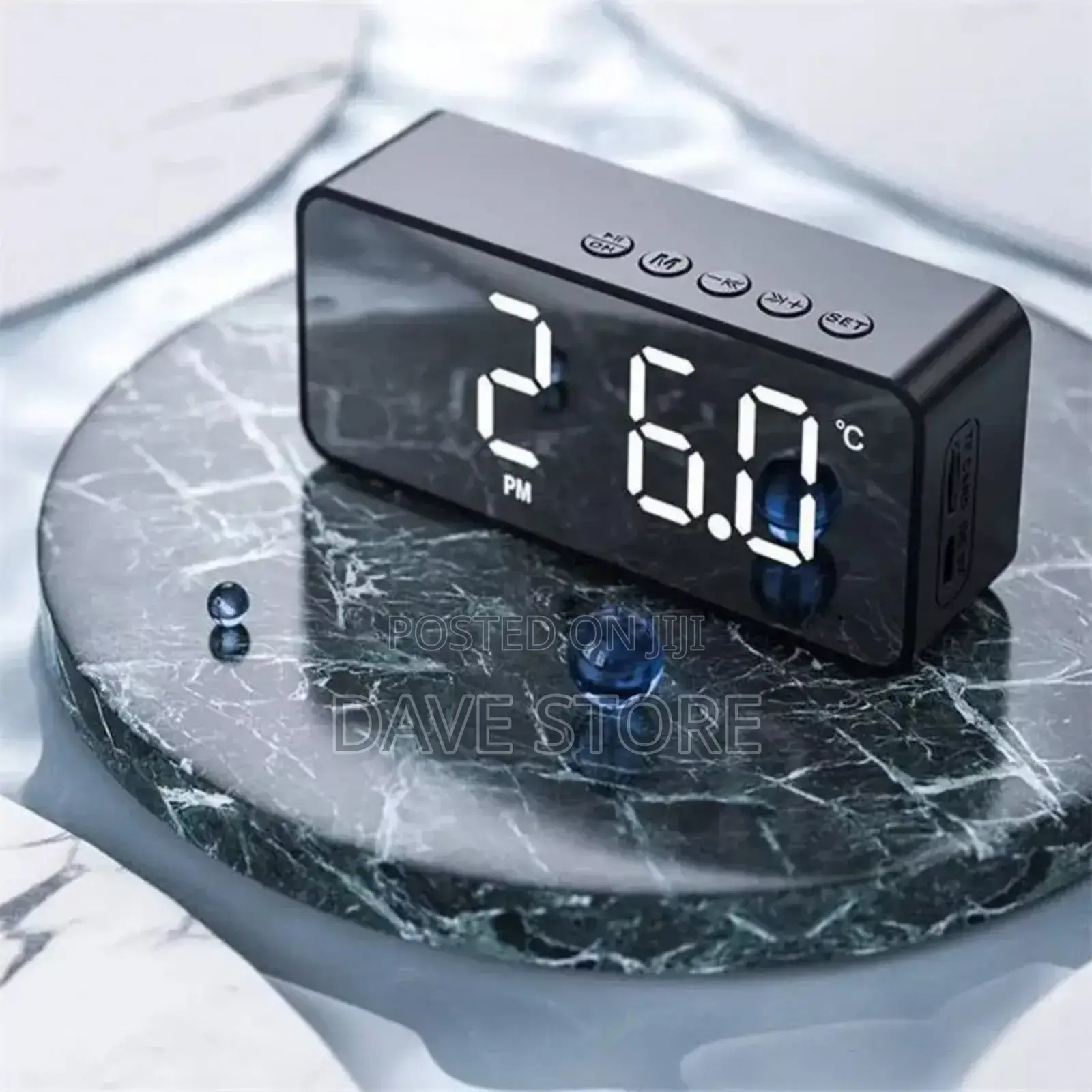 Portable Wireless Clock Speaker