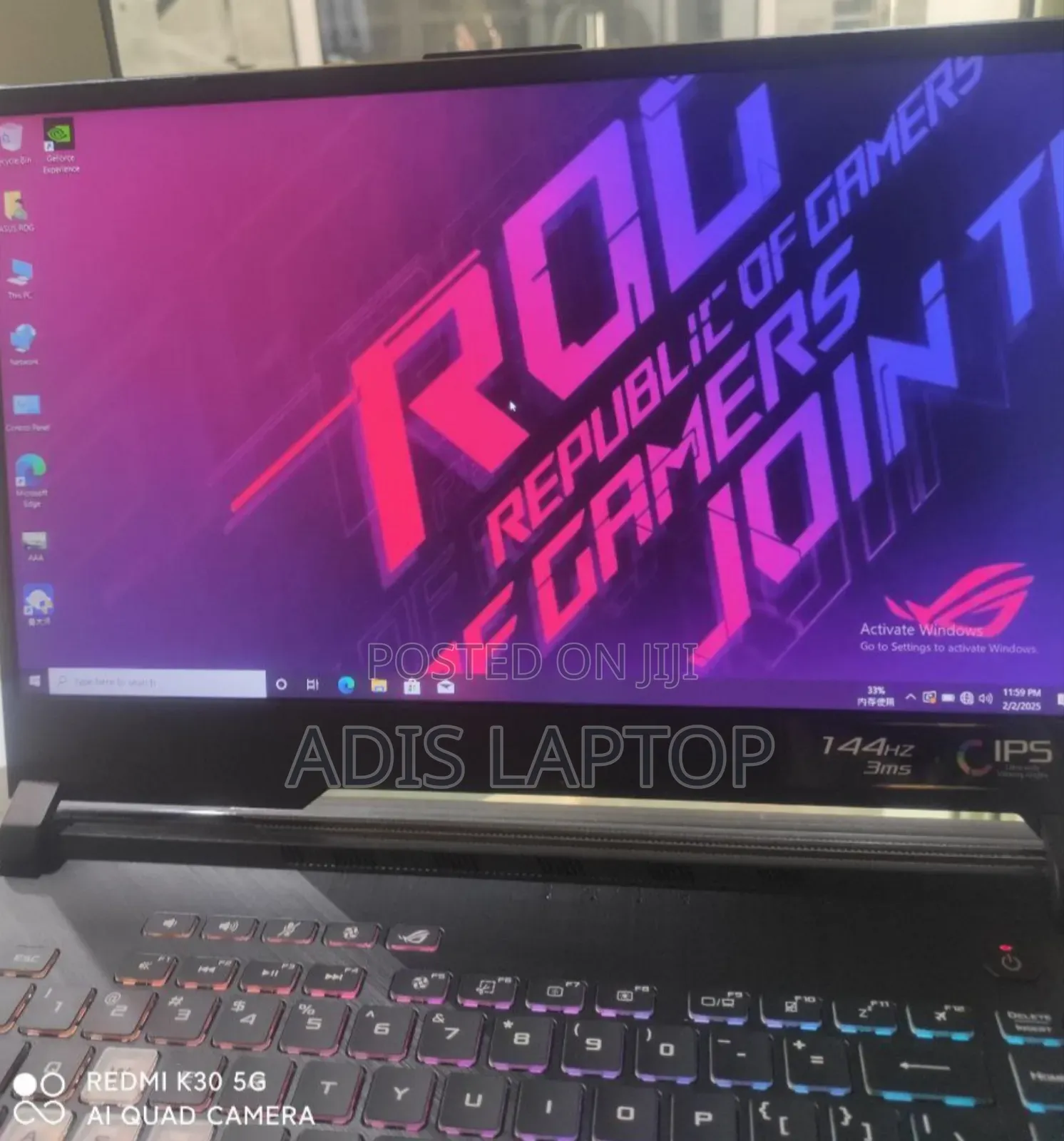 New Laptop Asus ROG Strix G15 16GB Intel Core I7 SSD 512GB