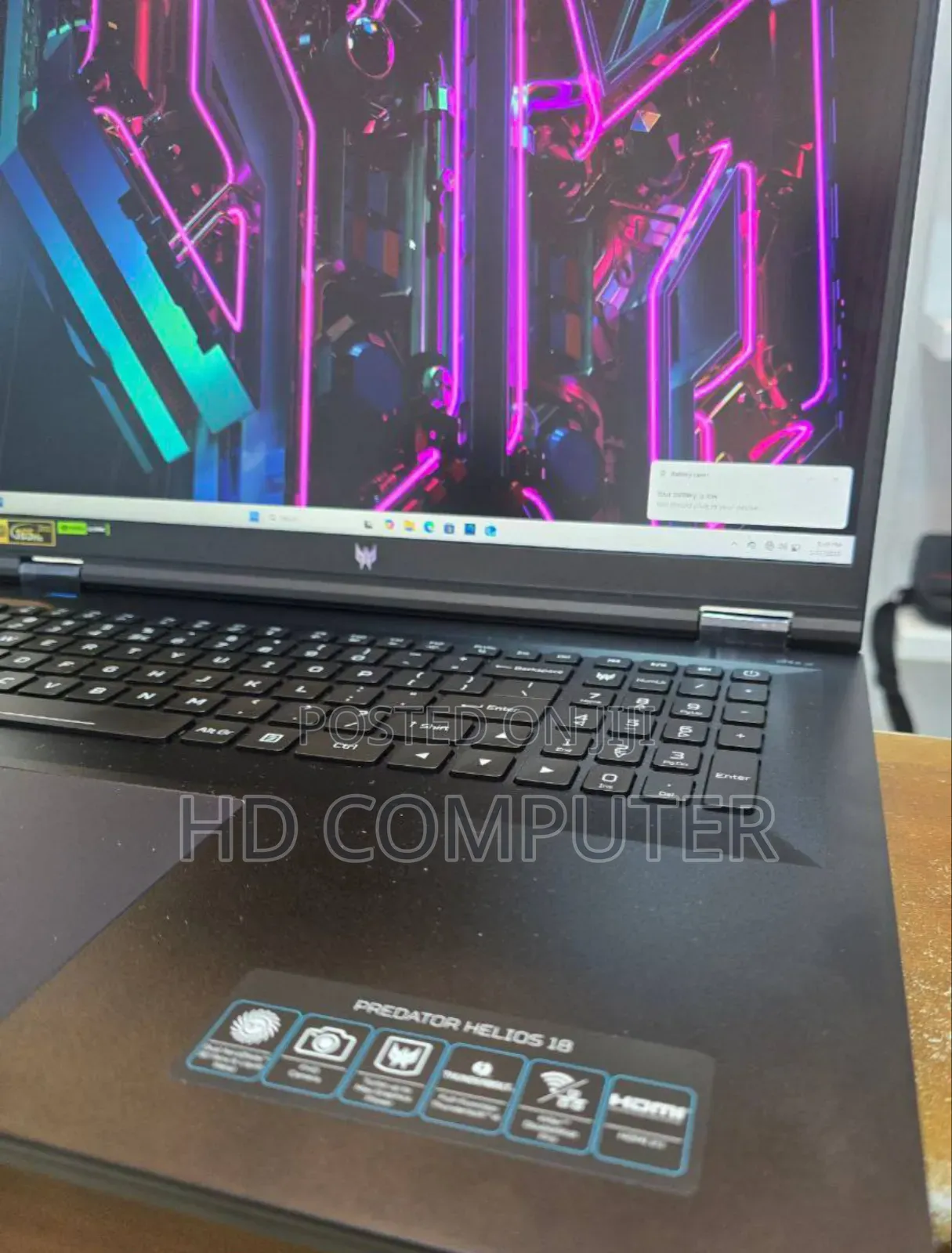 New Laptop Acer Predator Helios 18 PH18-71 16GB Intel Core I7 SSD 1T