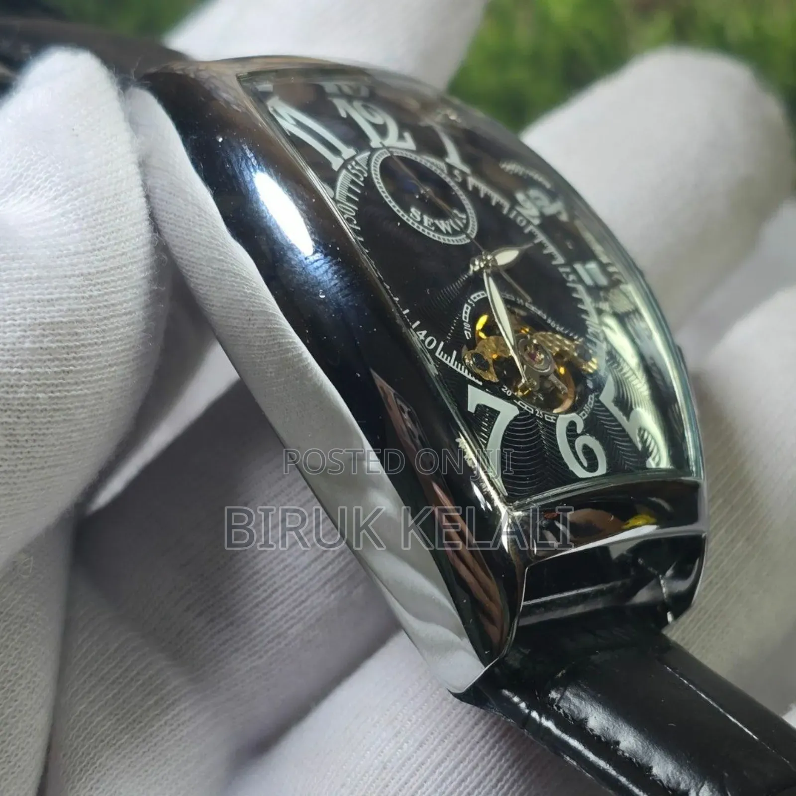 Sewore Leather Automatic Watch for Men's