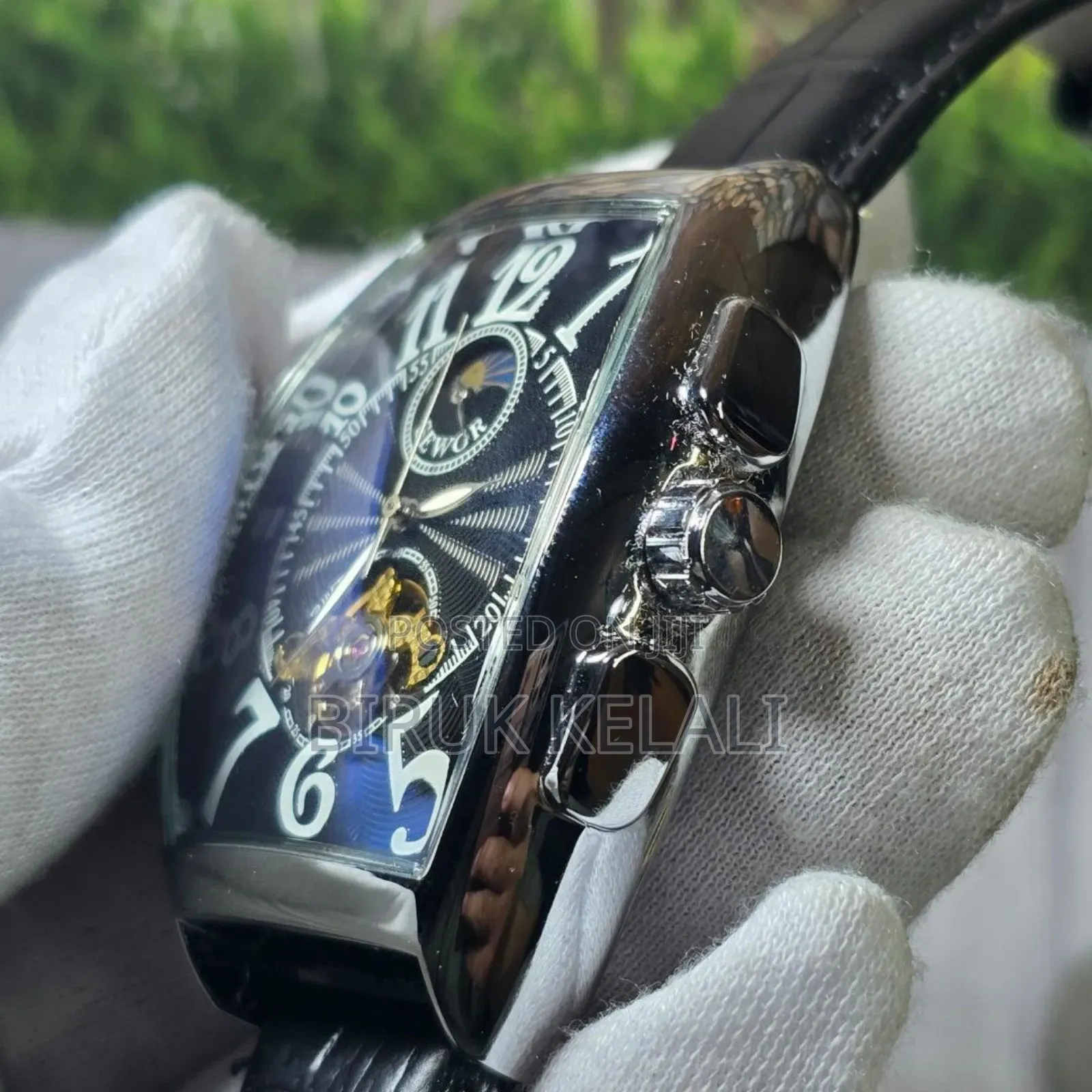 Sewore Leather Automatic Watch for Men's