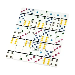 Double Six Color Dot Dominoes | Family Game Time | Relaxing