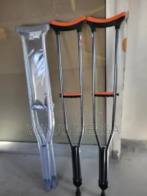 Photo - Crutches Are Used in Pairs, Requiring Coordination /Crutches