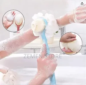Long Handheld Double Sided Bath Brush ለቆዳ ተስማሚ የሆነ ብሩሽ
