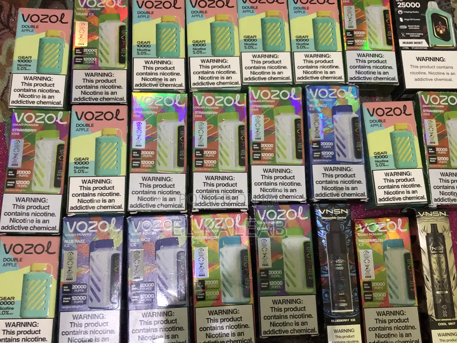 Vapes and Juices in Different Flavors