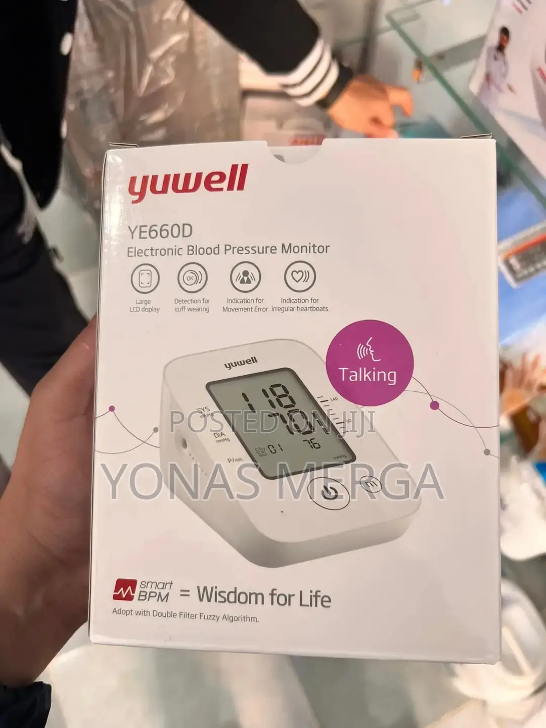 Digital Bp Cuff Machine Automatic Pulse Meter/፭bpm#፦የደም መለኪያ