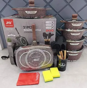 Photo - Jio Marble Coated Granite Casserole Original Cookware Set