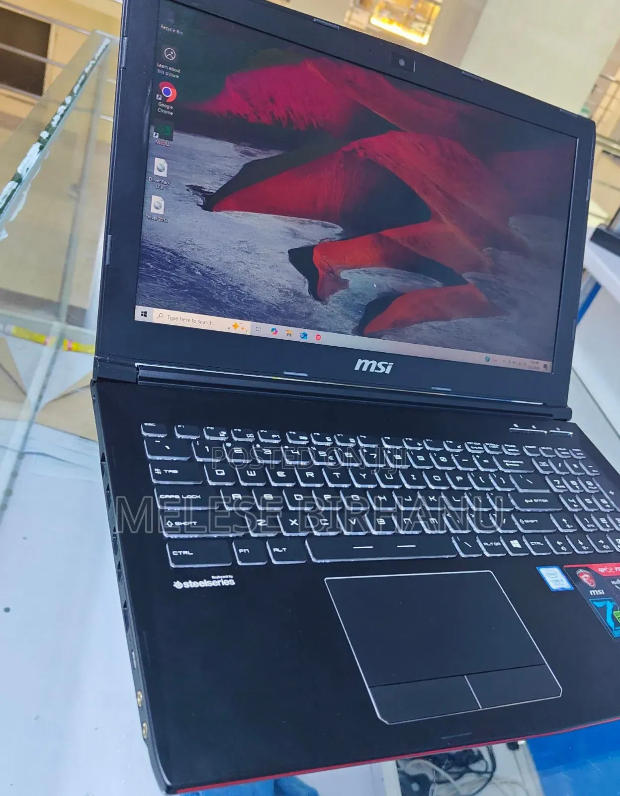 New Laptop MSI GP63 Leopard 8RD 8GB Intel Core I5 HDD+SSD 1T