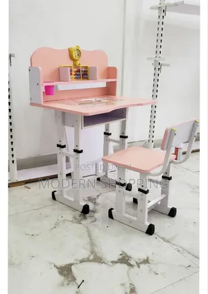Photo - Colorful Adjustable Study Table Set for Kids’ Growth
