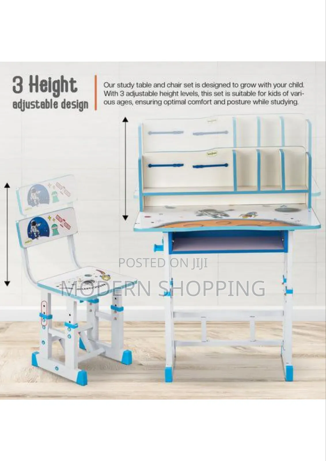 Fun Interactive Kids Study Desk With Storage Abacus
