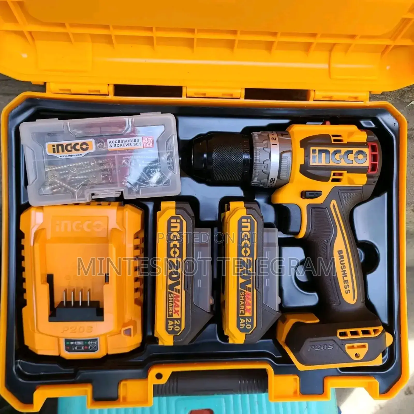Burashless Rechargeable Drill 20v