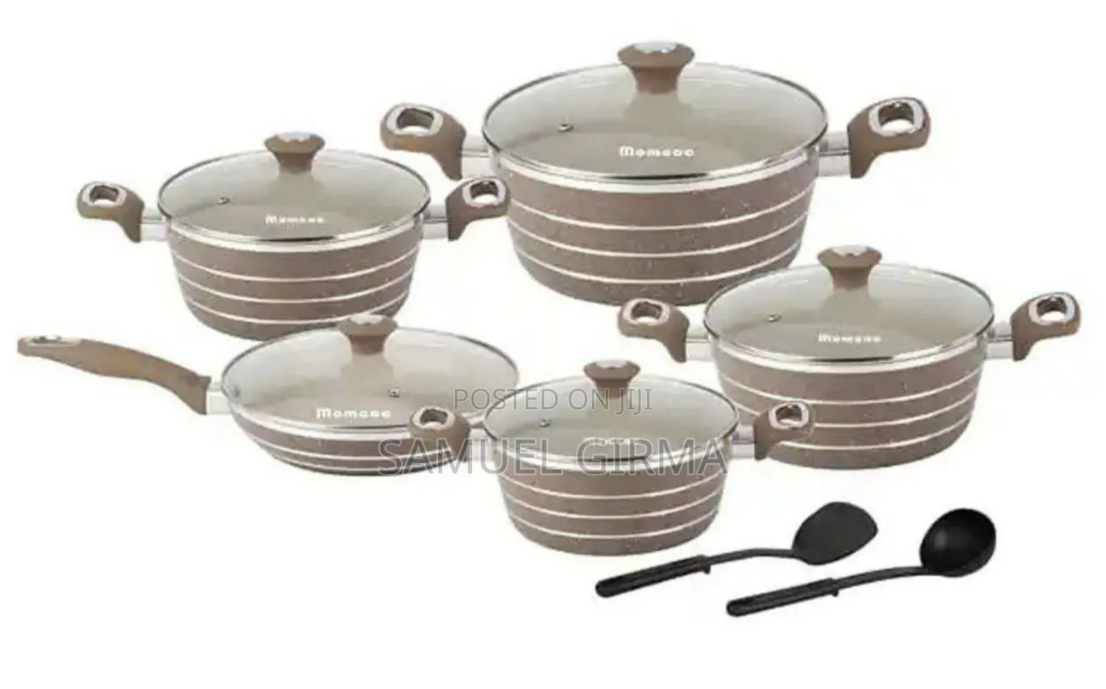 Momcoc Home and 
 Kitchen Cookware
7pcs የሴራሚክ ድስቶች