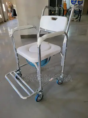 Toilet Chair፵声መፀዳጃ ወንበር+Shower Stool Seat With Arms Backres
