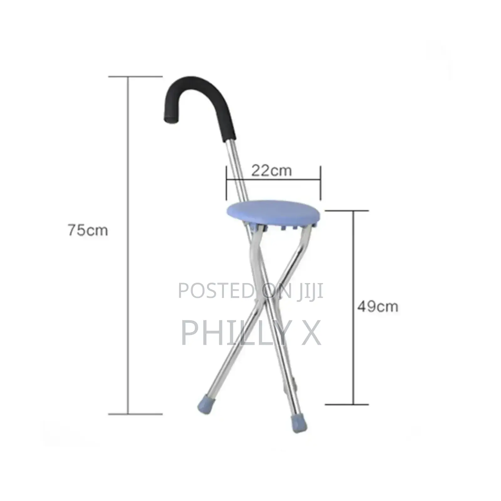 Folding Crutch and Chair