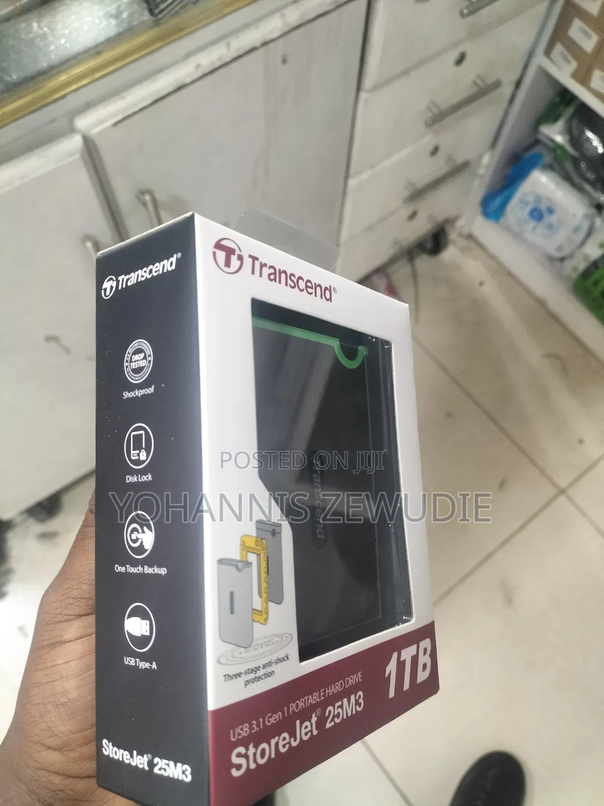 1 Tb Transcend Extenral Hard Disk