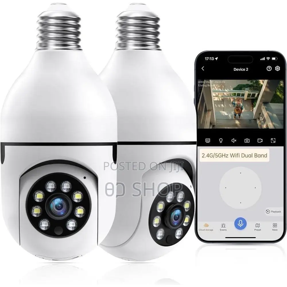 Rotating Bulb Security Camera