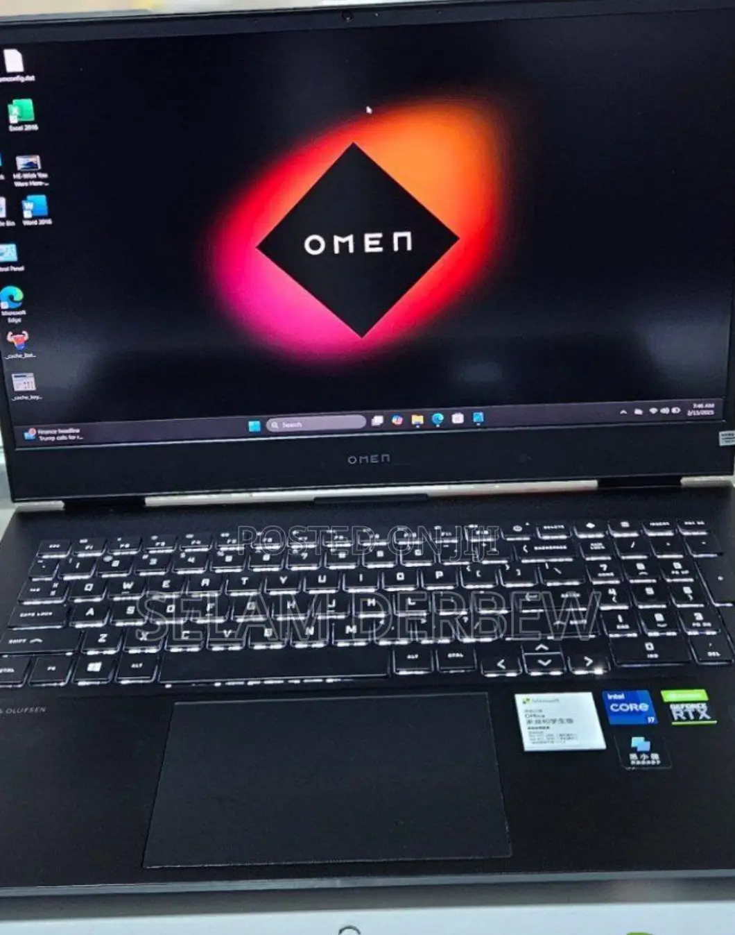 New Laptop HP Omen 16 16GB Intel Core I7 SSD 512GB