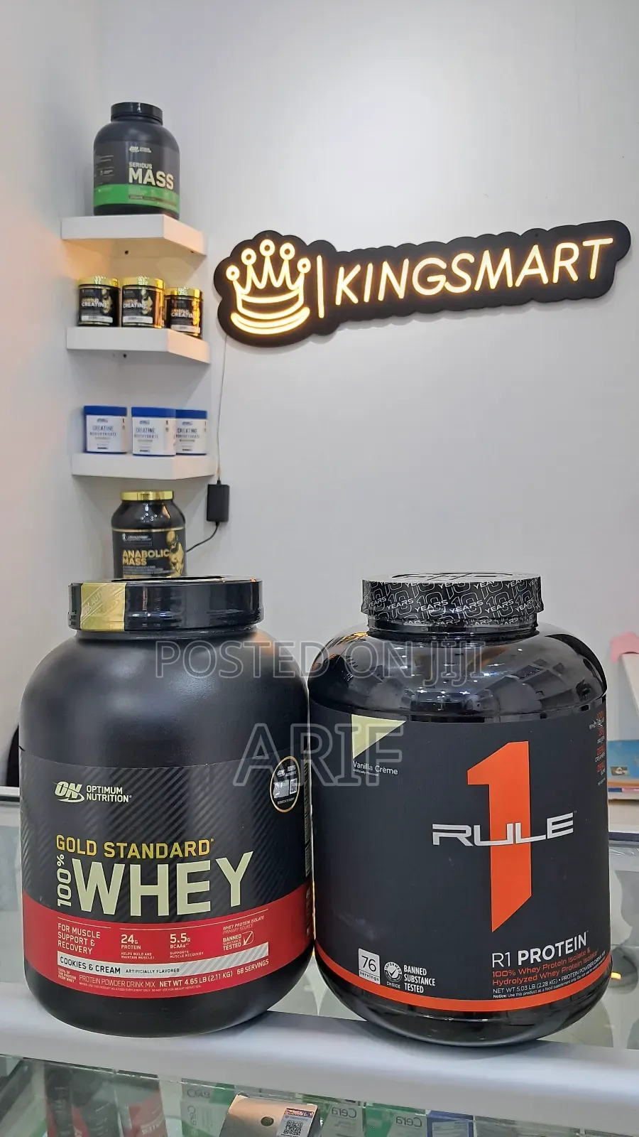 Whey Protein Powder Supplements 2.27kg (74serving)