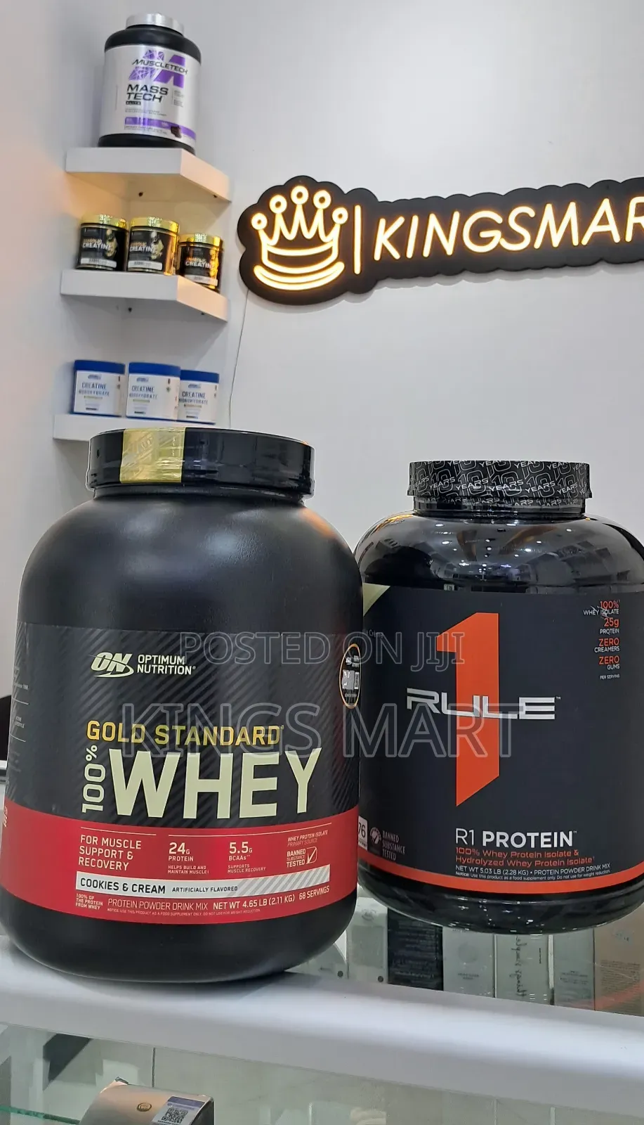 Rule 1 Whey Protein Powder and Optimum Nutrition Whey