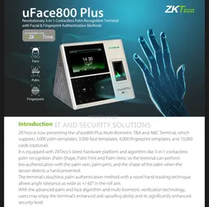 Photo - Face Palm Fingerprint Time Attendance With Wifi