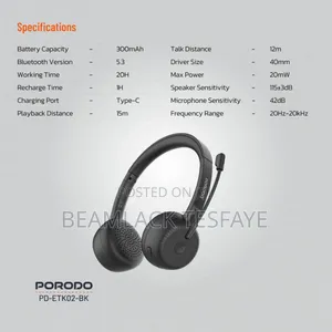 Porodo Office Wireless Headset