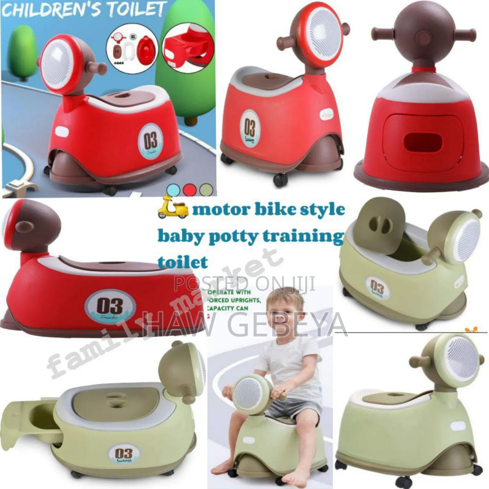  Motor Bike Style Baby Potty Training Toilet
