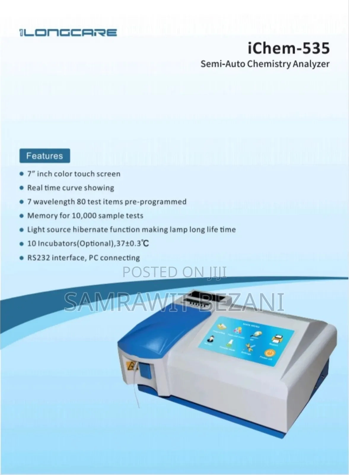Semi Automated Chemistry Analyzer