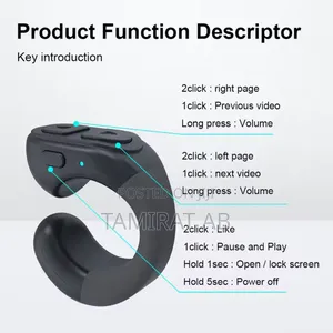 3in1 Function Tiktok Fingertip Scrolling Ring Camera Shutter