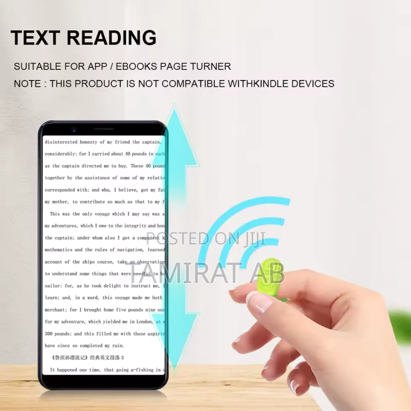 3in1 Function Tiktok Fingertip Scrolling Ring Camera Shutter