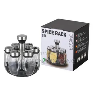 Photo - 7pcs Rotating Spice Rack 
 የጥራጥሬ ማስቀመጫ