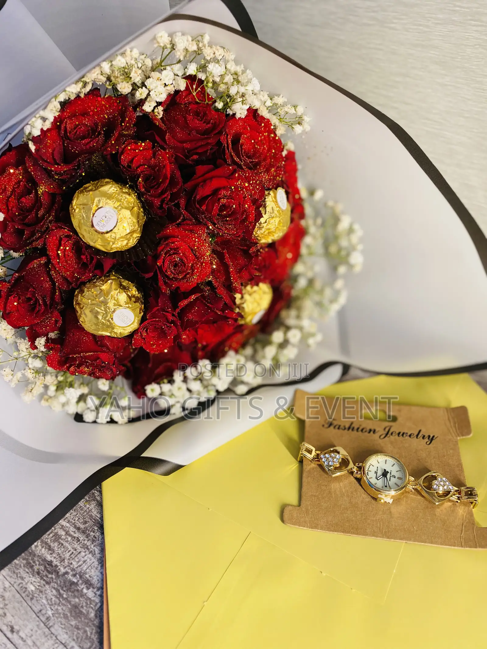 Yaho Flower  and Watch Gift
