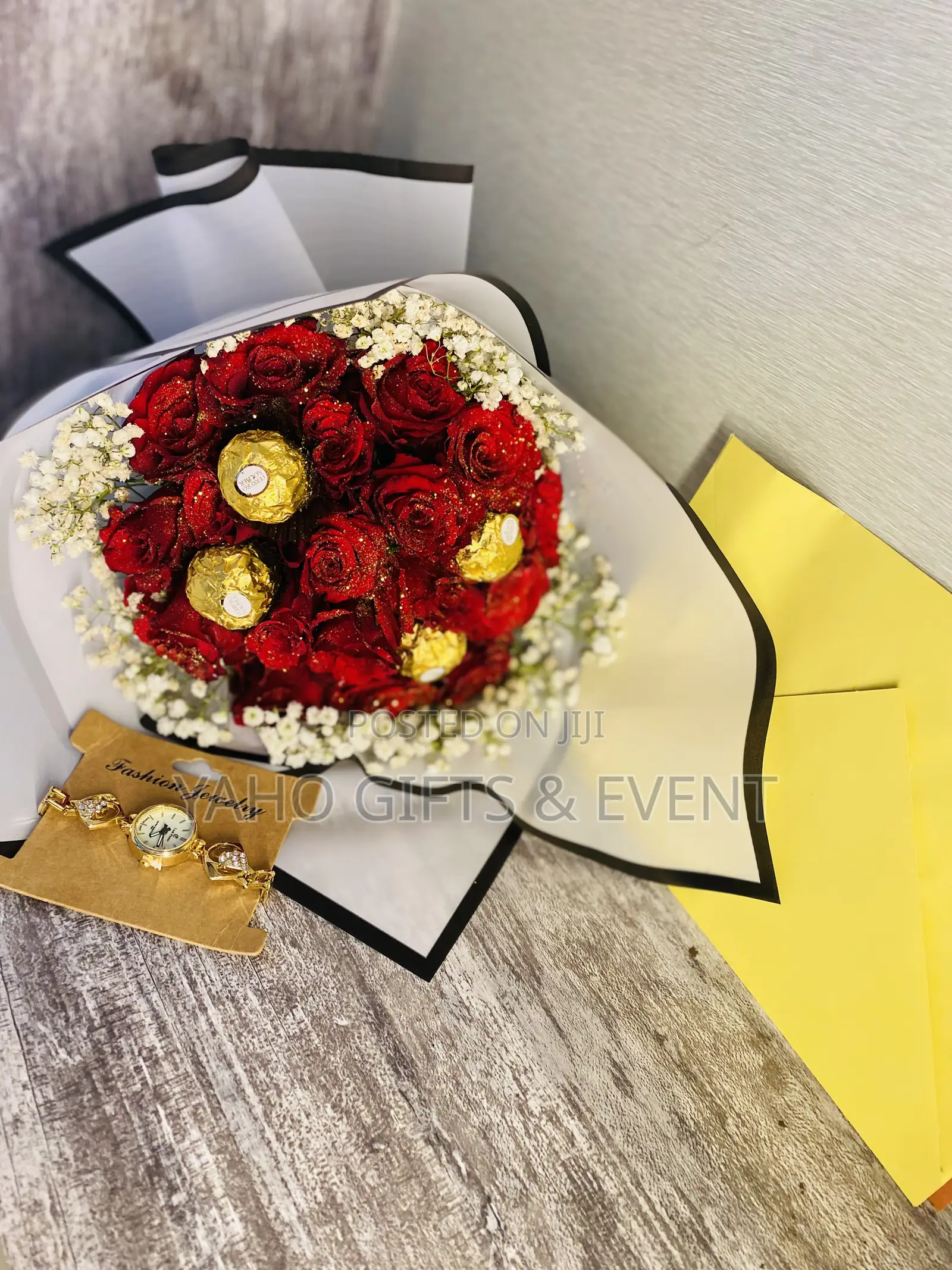 Yaho Flower  and Watch Gift