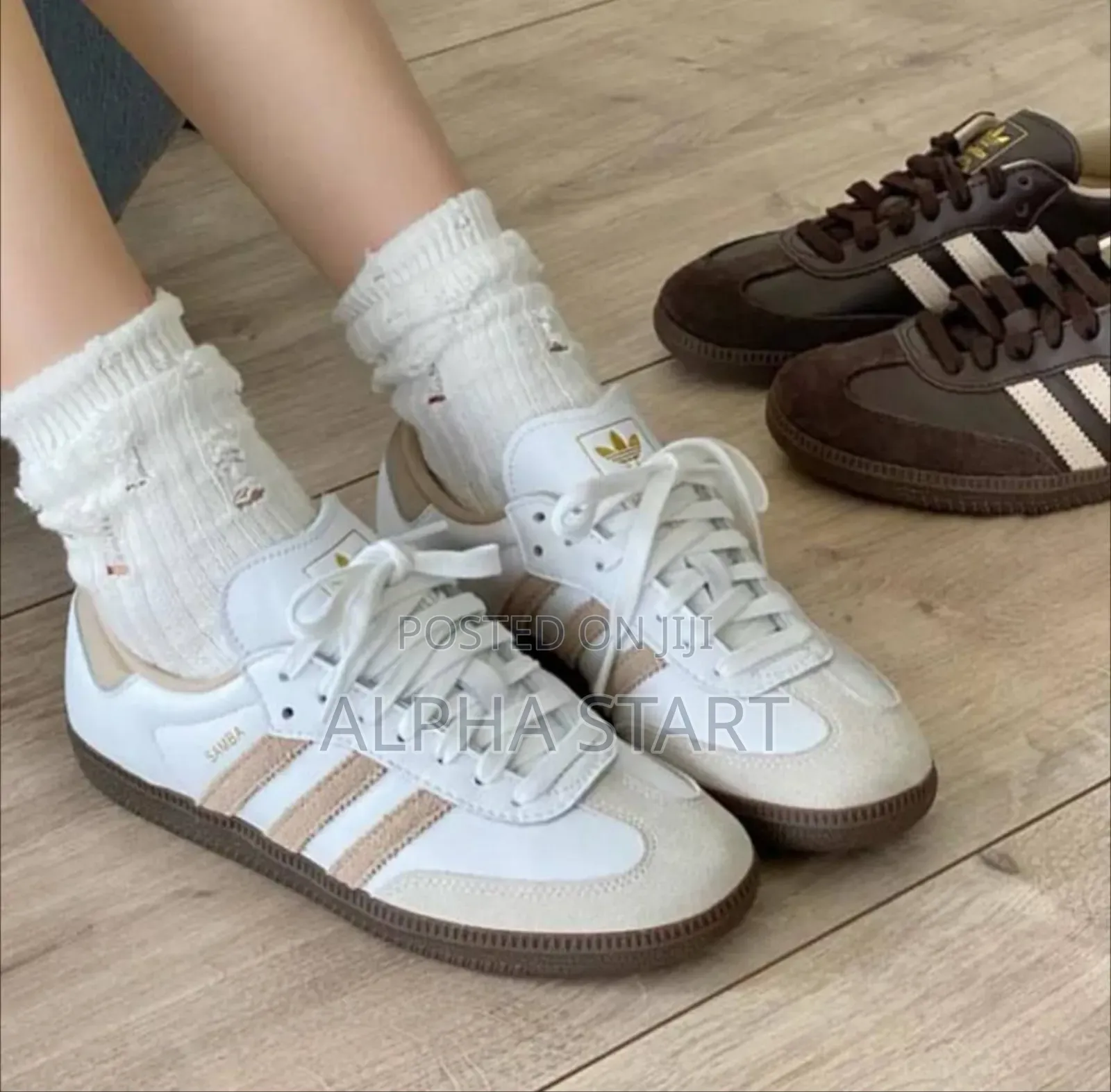  #Adidas  #Samba #Og "White Beige" Shoes for Woman
